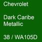 Preview: Chevrolet, Dark Caribe Metallic, 38 / WA105D.